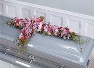/images/jhsympathy/SF054-11lg.jpg Pink Funeral Cross Casket Spray