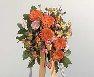 Orange Gerber  Easel Spray from Twigs Flowers and Gifs in Yerington, NV